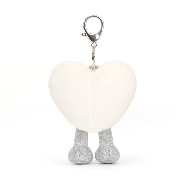 Amuseables Cream Heart Bag Charm - Image 3