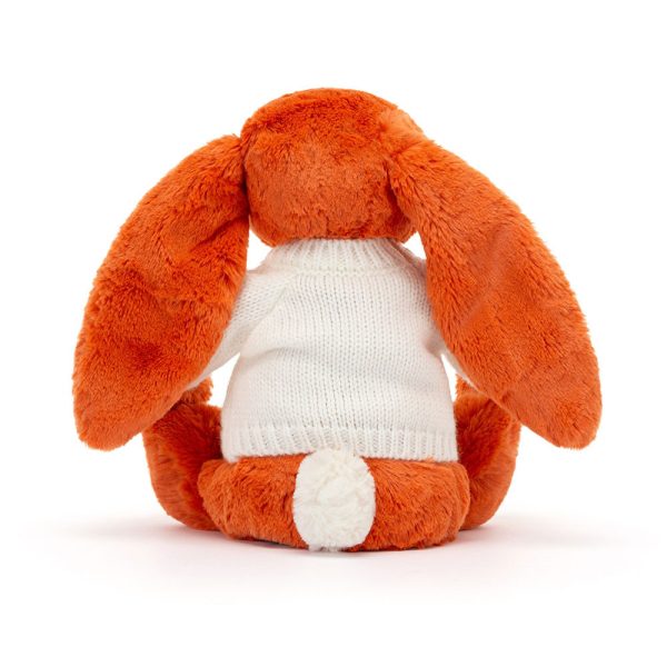 Bashful Tangerine Bunny with Personalised Cream Jumper - Image 4
