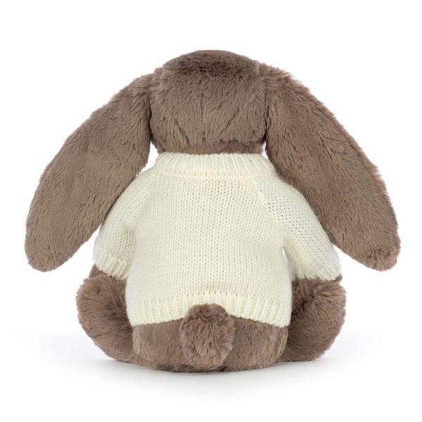 Bashful Truffle Bunny with Personalised Cream Jumper - Image 4