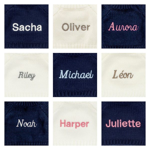 Bashful Moss Bunny with Personalised Navy Jumper - Image 2