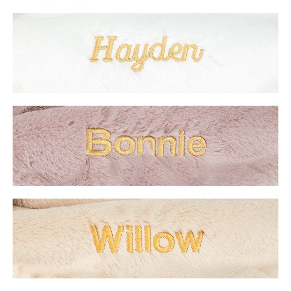 Personalised Bashful Luxe Bunny Luna Blankie - Image 4
