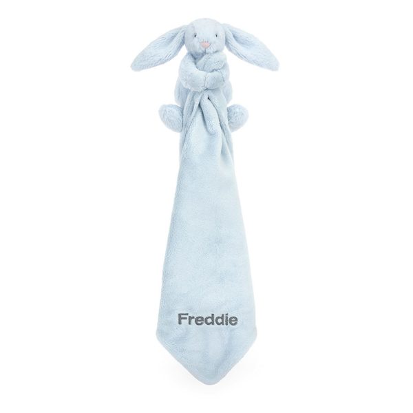 Personalised Bashful Blue Bunny Soother - Image 3