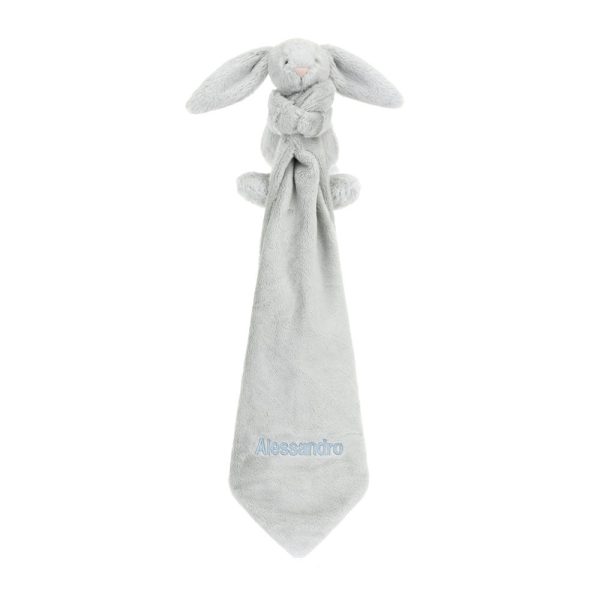 Personalised Bashful Silver Bunny Soother - Image 3